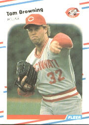 1988 Fleer Baseball Cards      228     Tom Browning